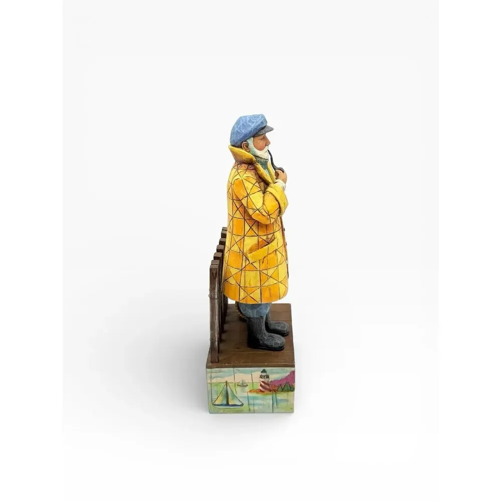 Jim Shore Sea Captain Cat 2004 Shorelights‎ Old Salt Evening Star 118741 VGC